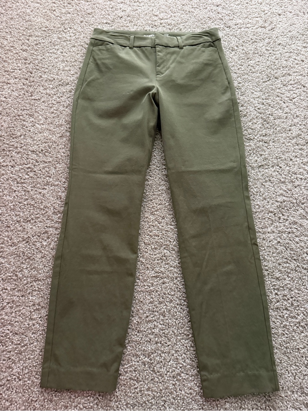 Old Navy Olive Green Straight Chinos
